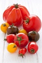 Colorful tomatoes Royalty Free Stock Photo