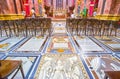 The colorful tombstone in Mdina Cathedral, Malta