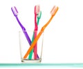 Colorful toothbrushes