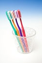 Colorful toothbrushes Royalty Free Stock Photo