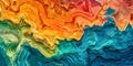 Colorful Topographic Map: Abstract Aerial View Revealing Geological Survey Data. Concept Geological