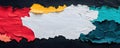 Colorful Torn Paper Background with Textured Surface and Layers Royalty Free Stock Photo