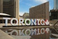 Colorful Toronto sign in Toronto, Canada