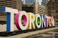 Colorful Toronto sign in Toronto, Canada