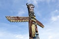 A colorful totem pole Royalty Free Stock Photo