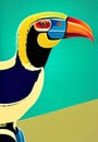 A Colorful toucan poste - digitally created colorful artwork