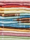 Colorful towels folded Royalty Free Stock Photo