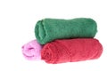 Colorful towels rolls Royalty Free Stock Photo