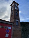 Colorful tower at the fire station, Pezinok, Slovakia