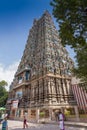 Colorful tower of Meenakshi Amman Temple