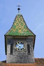 Colorful tower of Saint Nicolaas Chapel in Tengen