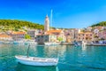 Colorful town by the sea in Croatia. Royalty Free Stock Photo