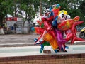 colorful toy balloons selling in park