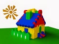 Colorful Toy Cottage Royalty Free Stock Photo