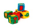 Colorful Toy Cubes Royalty Free Stock Photo