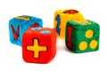 Colorful Toy Cubes Royalty Free Stock Photo