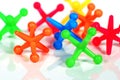 Colorful Toy Jacks Royalty Free Stock Photo