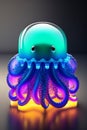 A colorful toy octopus - Ai Generated