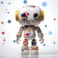 Colorful Toy Robot With Absurdist Style And Realistic Forms Royalty Free Stock Photo