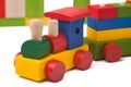 Colorful toy train Royalty Free Stock Photo