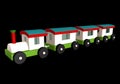 Colorful Toy Train for kids with cartoon engine, home