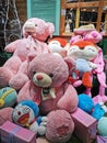 colorful toys displayed at a home shop in Wuhan city