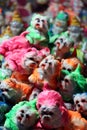 Colorful toys on the street market in Puri, Odisha.