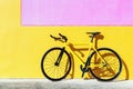 Colorful track bike, fixed gear bicycle