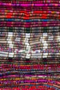 Colorful traditional Bolivian fabrics on the market Royalty Free Stock Photo