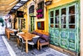 Old streets of Rethymno,Crete island,Greece. Royalty Free Stock Photo