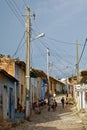 Colorful traditional houses in the colonial town of Trinidad in Cuba, a UNESCO World Heritage site Royalty Free Stock Photo