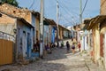 Colorful traditional houses in the colonial town of Trinidad in Cuba, a UNESCO World Heritage site Royalty Free Stock Photo
