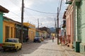 Colorful traditional houses in the colonial town of Trinidad in Cuba, a UNESCO World Heritage site Royalty Free Stock Photo