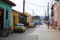 Colorful traditional houses in the colonial town of Trinidad in Cuba, a UNESCO World Heritage site Royalty Free Stock Photo