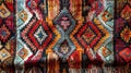 Colorful traditional kilim rug Royalty Free Stock Photo