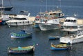 Colorful traditional Maltese boats, St Paul\'s Bay