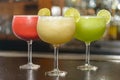 Colorful Traditional Mexican drinks