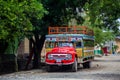 Colorful traditional rural bus from Colombia