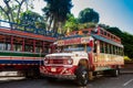 Colorful traditional rural bus from Colombia called chiva