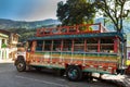 Colorful traditional rural bus from Colombia called chiva