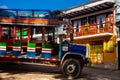 Colorful traditional rural bus from Colombia called chiva