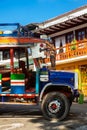 Colorful traditional rural bus from Colombia called chiva