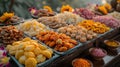 Colorful Traditional Thai Desserts