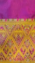 Colorful Traditional Thai Silk Textile Handcraft Texture Royalty Free Stock Photo