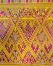 Colorful Traditional Thai Silk Textile Handcraft Texture Royalty Free Stock Photo