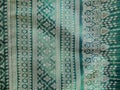 Colorful Traditional Thai Silk Textile Pattern Handcraft Texture Vintage Style used as Background Royalty Free Stock Photo