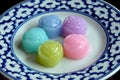 Colorful Traditional Thai sweet Royalty Free Stock Photo