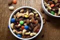 Colorful trail mix Royalty Free Stock Photo