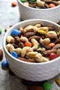 Colorful trail mix Royalty Free Stock Photo