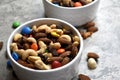 Colorful trail mix Royalty Free Stock Photo
